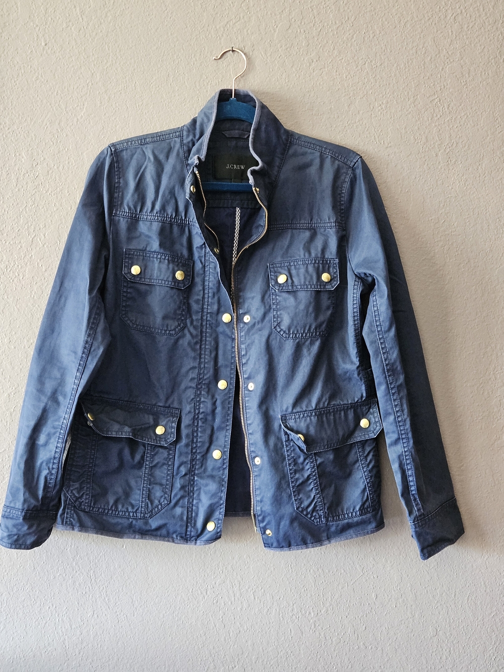 J. Crew Women Navy Field Jacket Size M